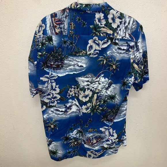 Jade Fashions Aloha Hawaiian Luau Button-up Medium - Picture 2 of 3